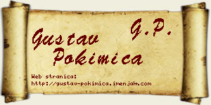 Gustav Pokimica vizit kartica